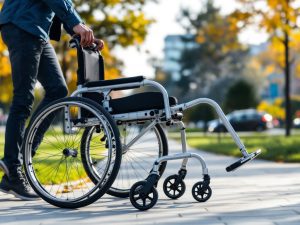 összecsukható kerekesszék